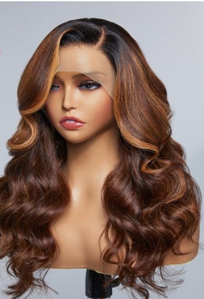 Curly brown Colour Wig