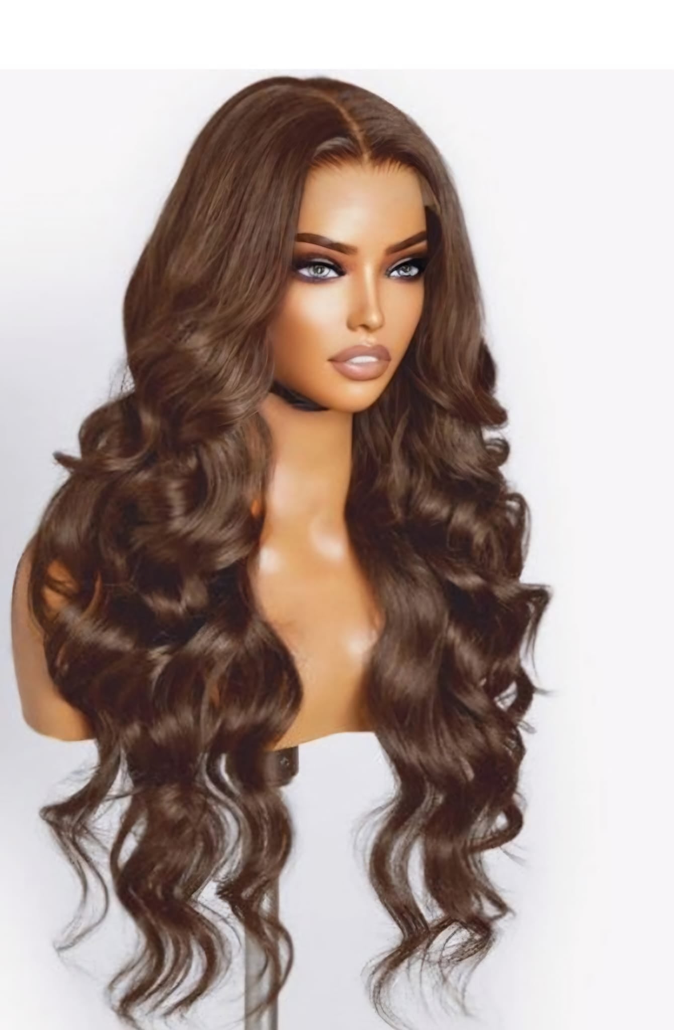 Deep Brown Wavy Colour Wig